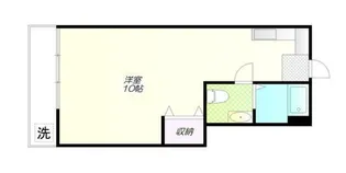 コーポ高輪【7階】の間取り