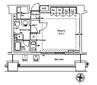パークアクシス御茶ノ水ステージ【9階】の間取り