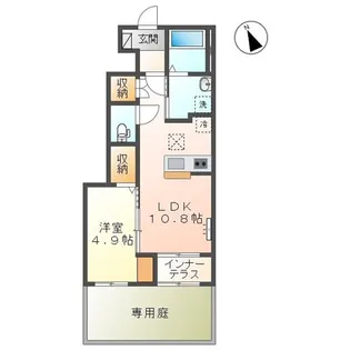 上前ハイツL【1階】の間取り