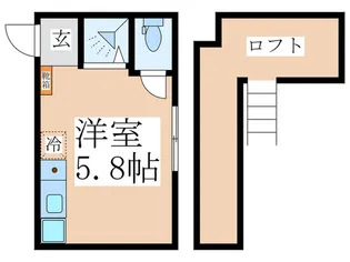 リージェンシー武蔵関【1階】の間取り