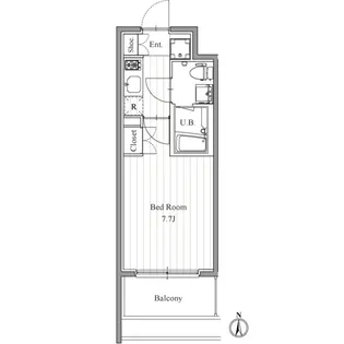 プライマル森下【9階】の間取り