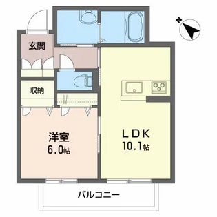 フレシール【1階】の間取り