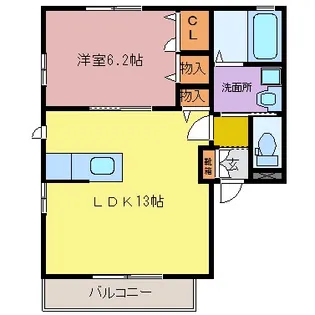 プレサス【2階】の間取り