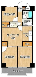 コートヒルズアザリア【2階】の間取り