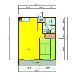オークビレッジ【1階】の間取り