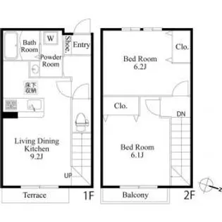 プライムマエダ成城【1階】の間取り