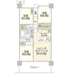 シティハウス王子【3階】の間取り