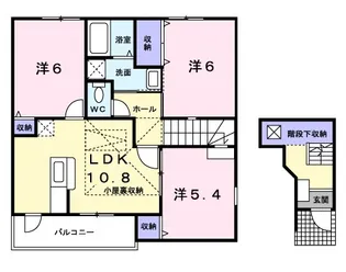 サンライト【2階】の間取り