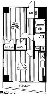 ベルザ桜木【6階】の間取り
