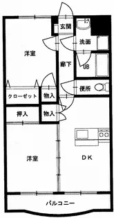 サンルージュ【4階】の間取り