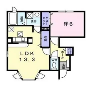 プロディジョーソ【1階】の間取り