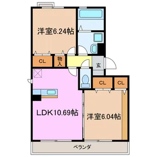 ヴィーブル ソワイエ【3階】の間取り