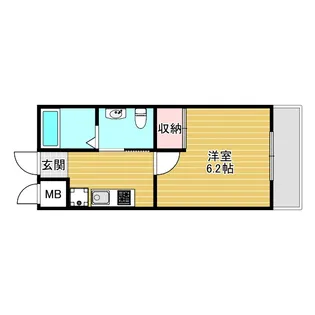 ウインズコート豊中南【2階】の間取り