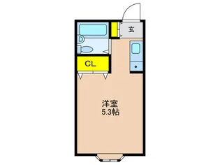 エレガンス板宿【1階】の間取り