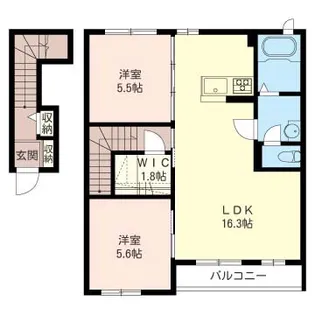 セレーノI【2階】の間取り