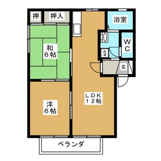 フレックス ツイン【1階】の間取り