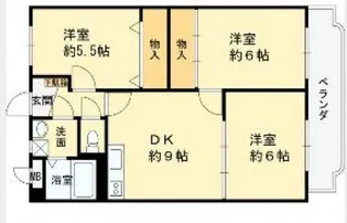 サンウォークII【2階】の間取り