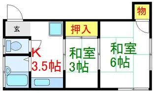 桐山荘【2階】の間取り