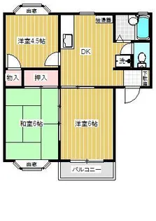 メゾン・ド・エス C棟、D棟【2階】の間取り
