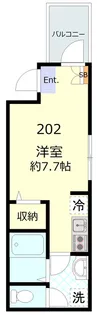 アルビネスコート【2階】の間取り