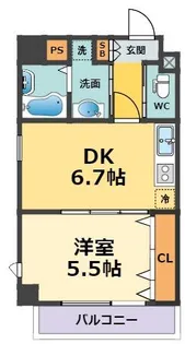 MAIN STAGE 甲子園口【3階】の間取り