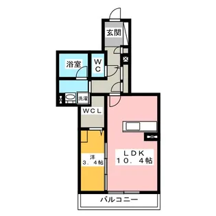 リオリエント高森【2階】の間取り