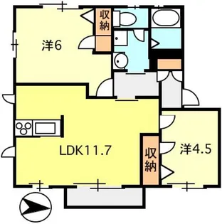 ShaMaison ファミーユイースト【1階】の間取り