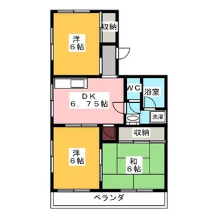 リバーサイドSKY A【2階】の間取り