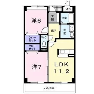シオン秋山【2階】の間取り