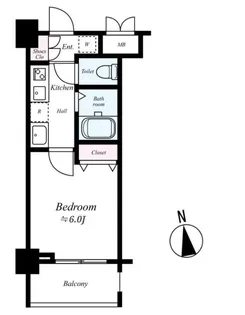 フェニックス池袋NORTH【5階】の間取り