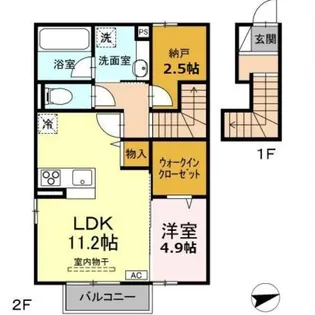 SHERRY (シェリー)【2階】の間取り
