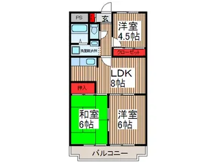 エステ-ト K【1階】の間取り