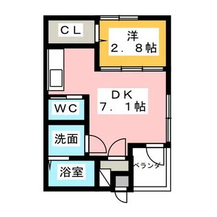 エトワール大曽根【2階】の間取り
