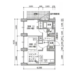 東雲キャナルコートCODAN14号棟【11階】の間取り