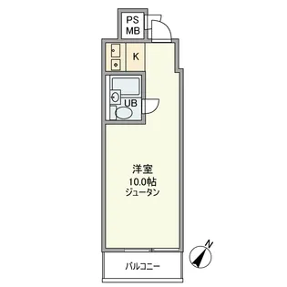 タウンハイツ銀座【4階】の間取り