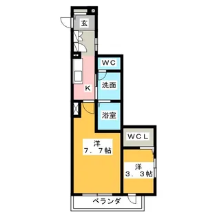 ルーチェ千種【2階】の間取り