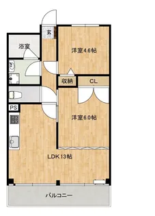 ライオンズマンション【3階】の間取り