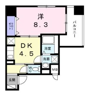 ヒカルサ久里浜【5階】の間取り