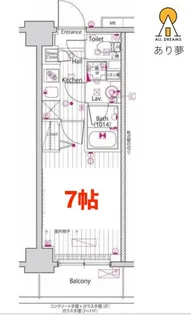 ガーラ・プライム横濱関内【6階】の間取り