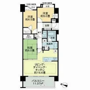 ライオンズ久米川 美彩の杜【7階】の間取り