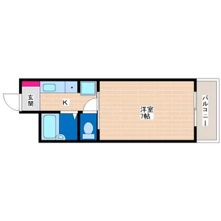 キンキ加美ハイツ【4階】の間取り