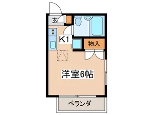 フラット柴崎【1階】の間取り