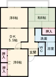 ル・ソレイル明輝【1階】の間取り