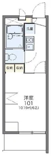 レオパレスアルシオネ【3階】の間取り