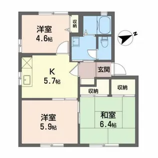 ベルクォーレ【1階】の間取り