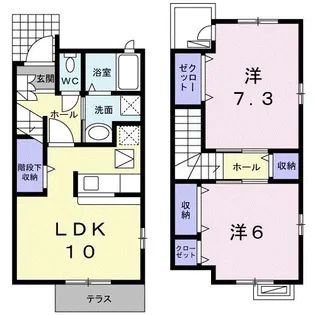 シュティルブリーゼ ノイ【1階】の間取り