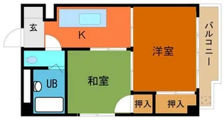 SKハイツI【4階】の間取り