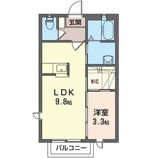 インペリアルAB【2階】の間取り