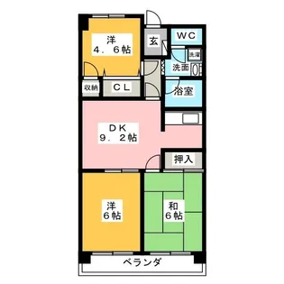 第2上井草パールマンション【2階】の間取り