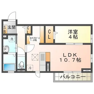 フォルトゥーナ ヒロ【2階】の間取り